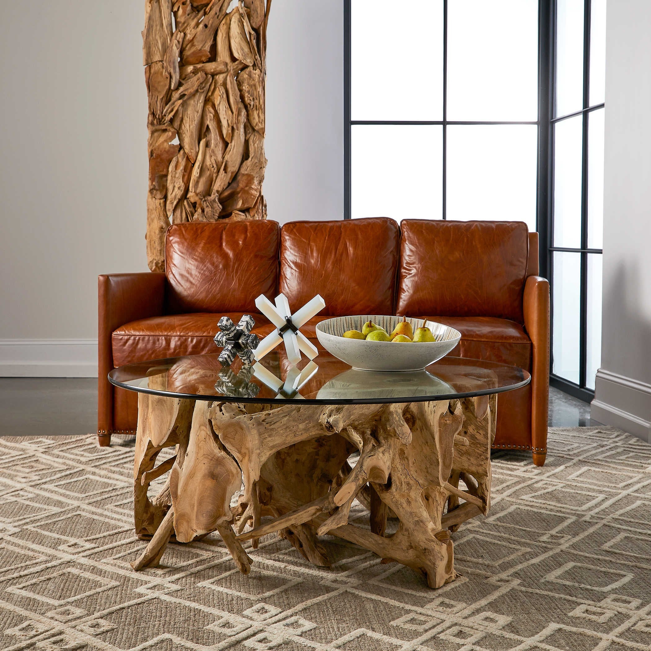 Teak Root Round Coffee Table - Image 2